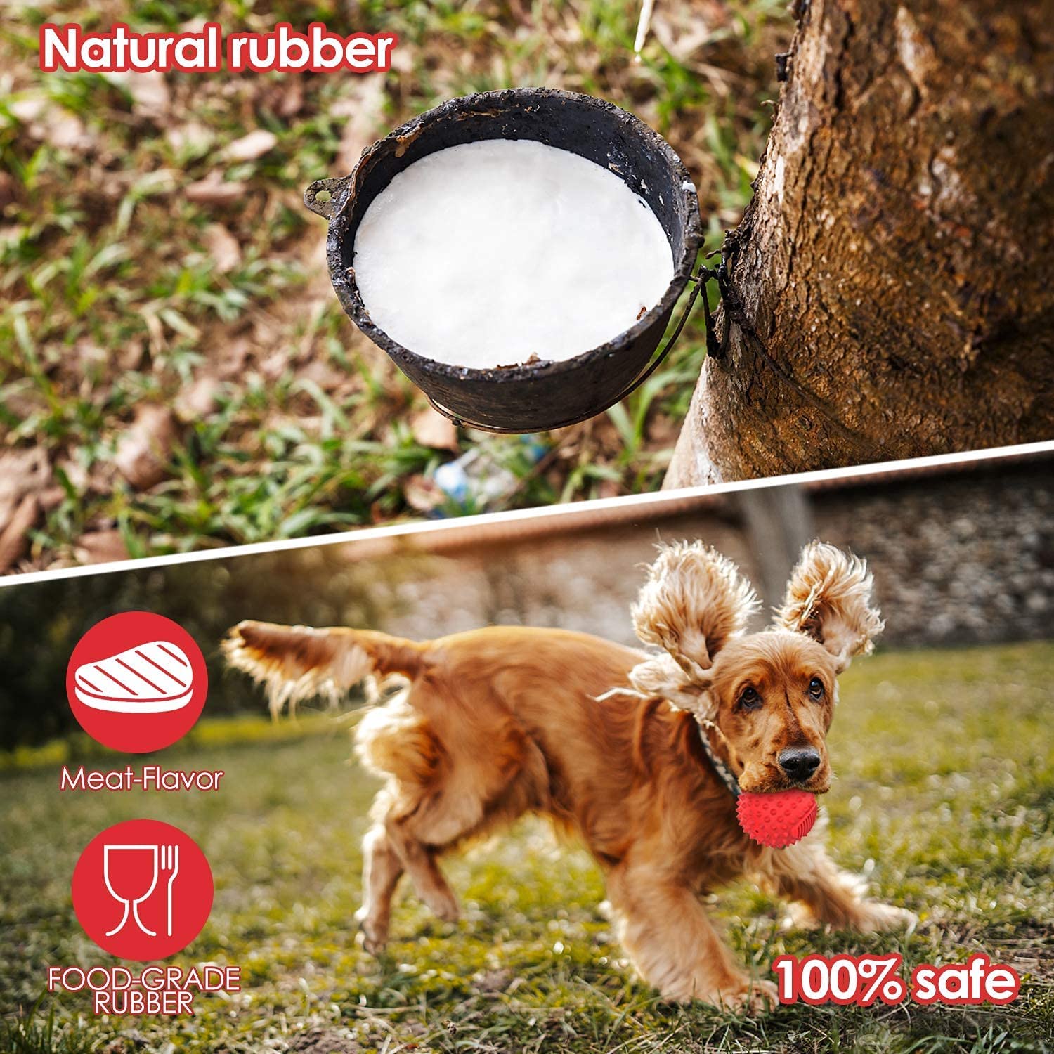 Petizer squeaky ball buoyant fetch ideal for land or water.