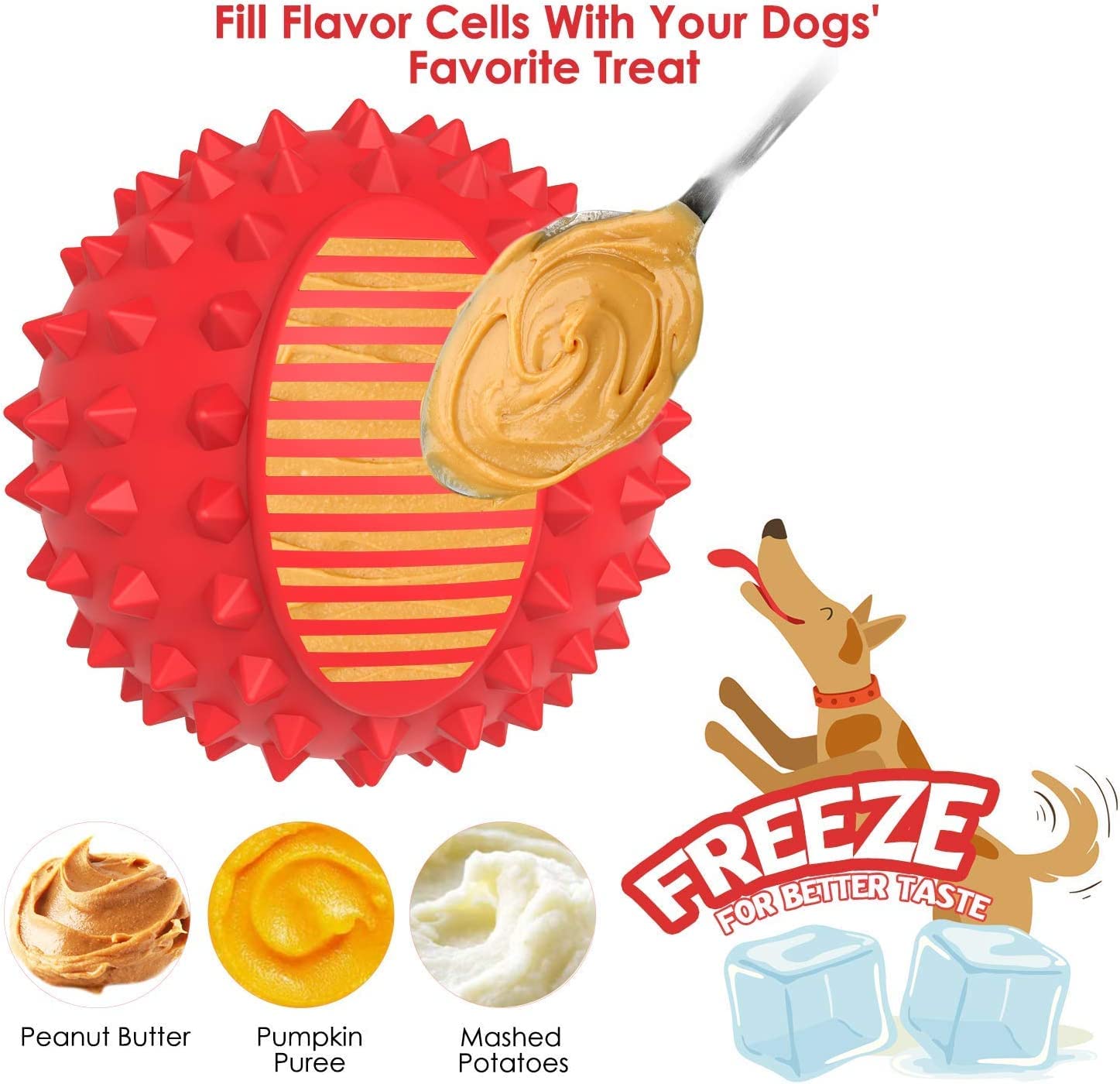 Petizer squeaky ball meat flavor attracts dogs for longer play.