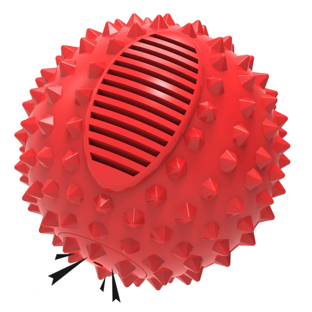 Petizer squeaky-ball-spiked-surface enhances interactive play for chewers