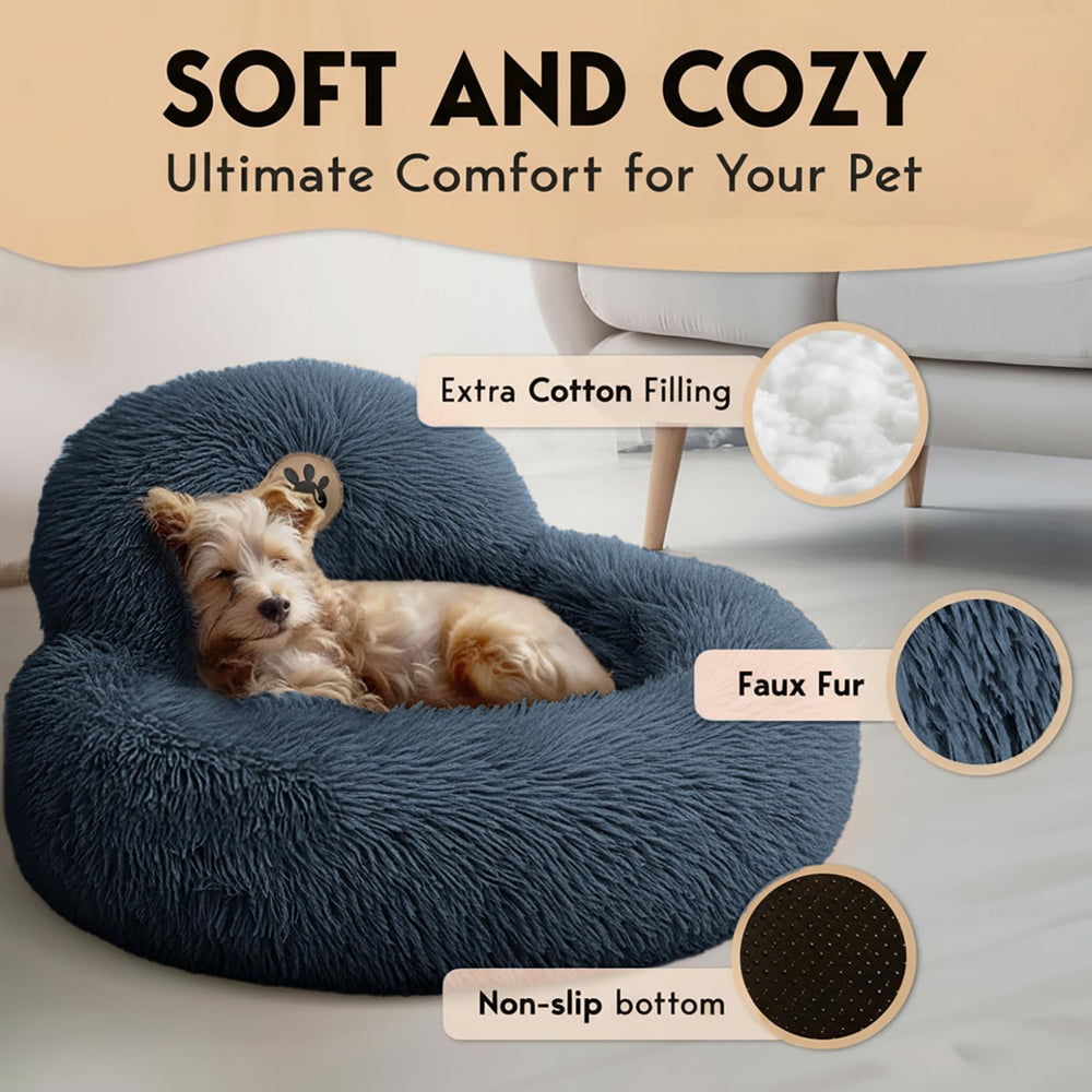 PET JETT anti-slip-bottom-dots-dog-bed stays steady on slick floors.