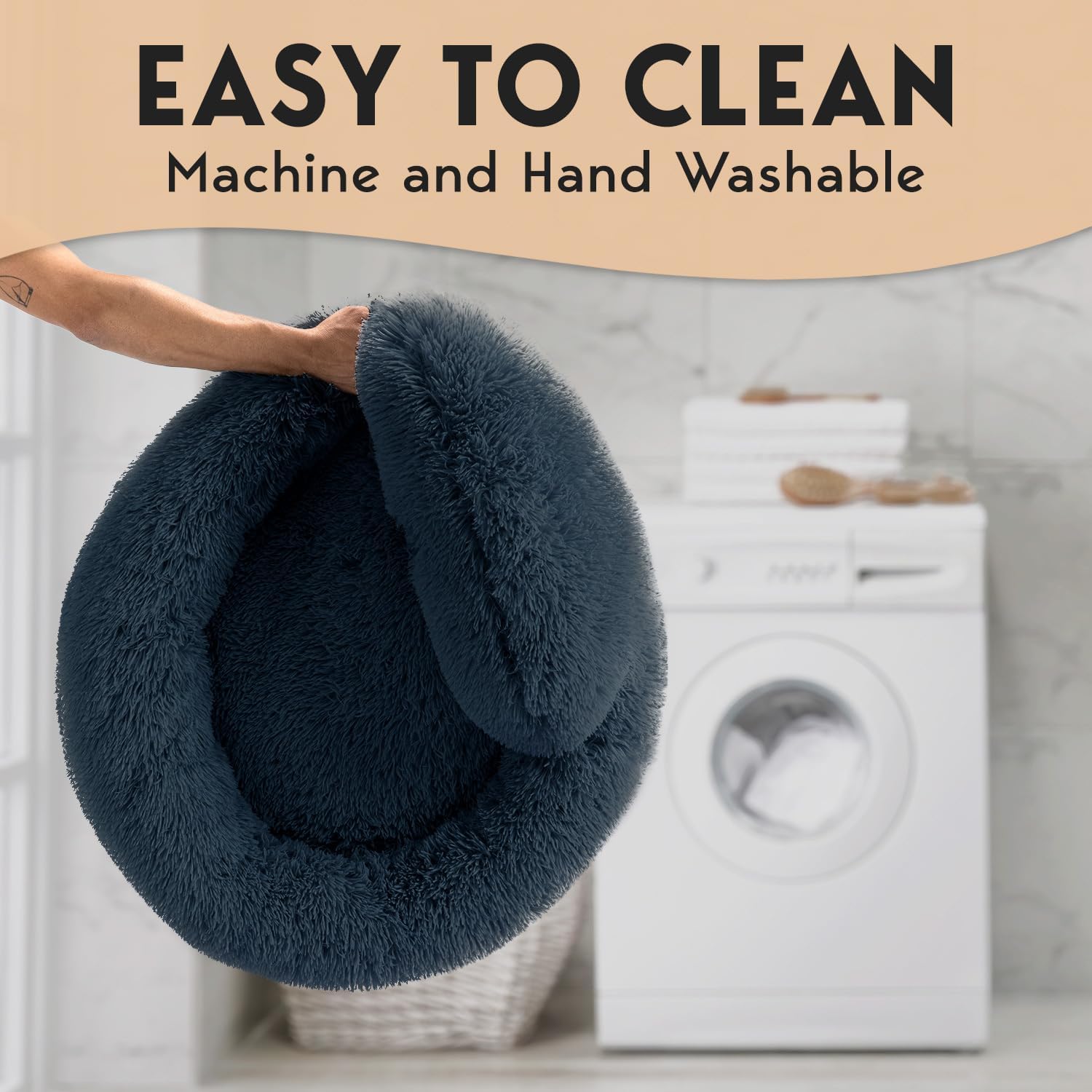 PetJett calming dog bed easy to machine wash and dry