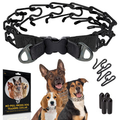 PetJett prong collar adjustable features easy one-size fits most dogs for controlled training.