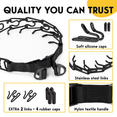 PET JETT collar D-ring for secure leash attachment.