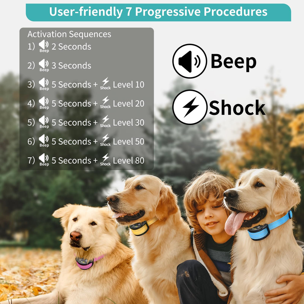 PetJoy bark collar smart trigger detection reduces false activations during walks.