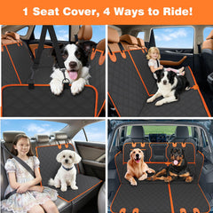 PetJoy waterproof backseat cover for dogs, full protection against spills and messes.