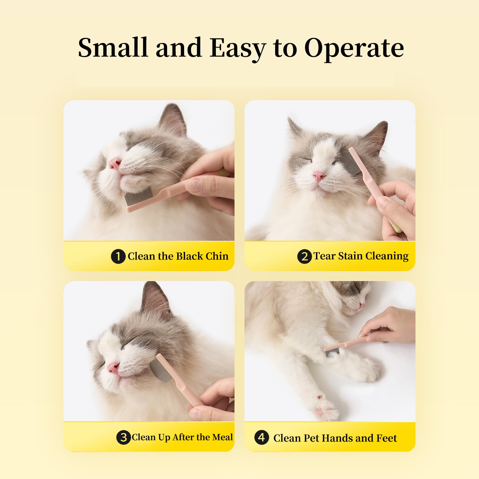 PetJoyHaven ABS-handle grooming tool provides comfy grip during precise small-area grooming