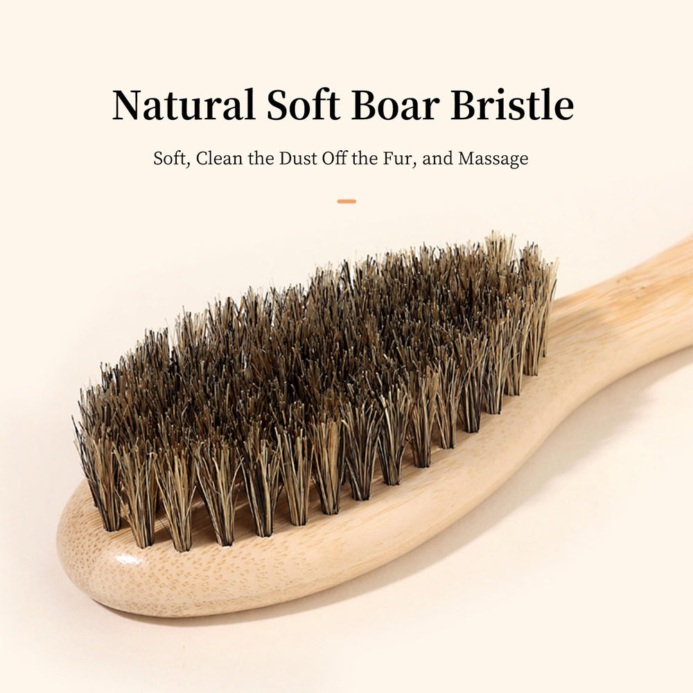 PetJoyHaven grooming tool provides skin massage benefits during brushing.