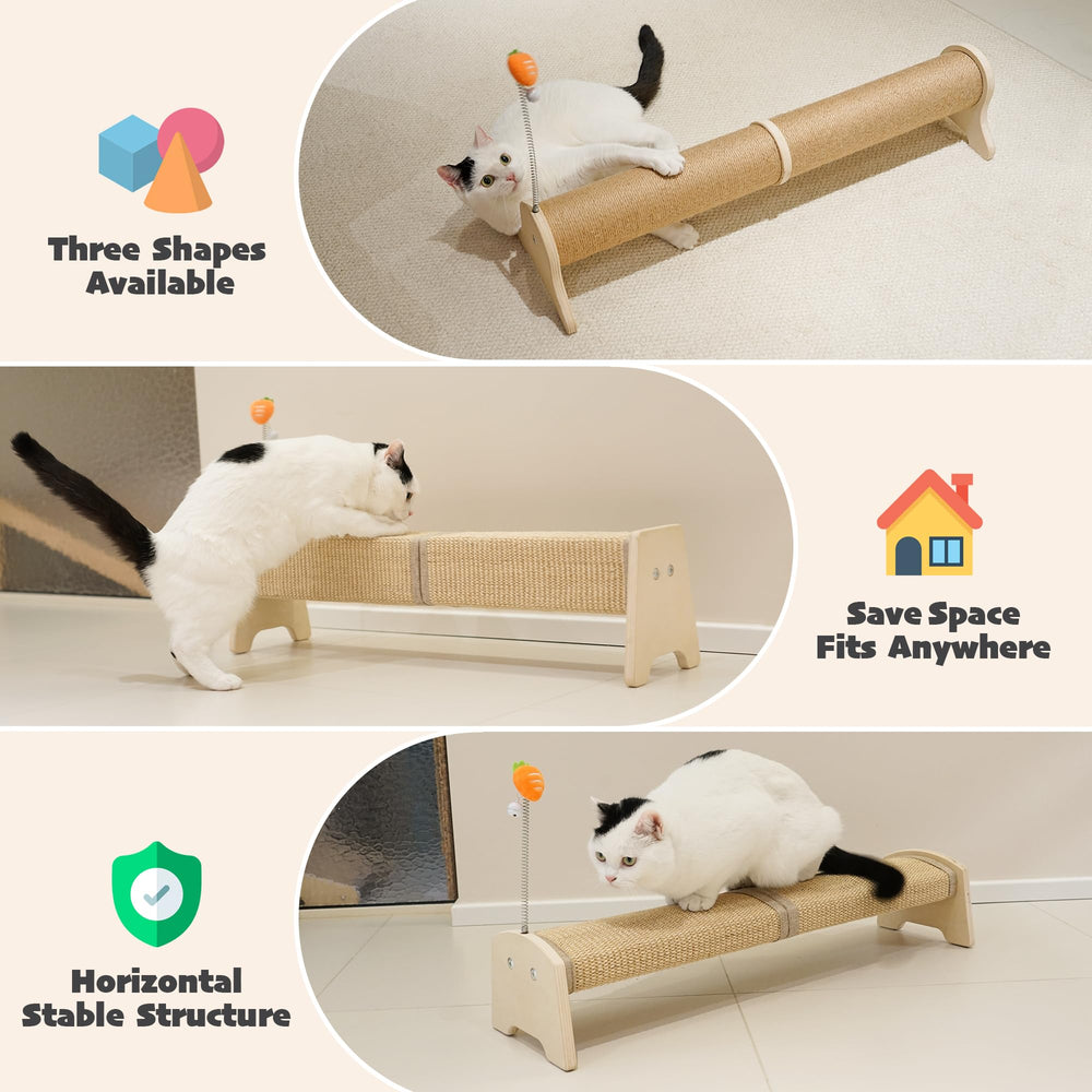 PETKARAY 30-inch cat scratch post—ideal indoor use for large or active cats