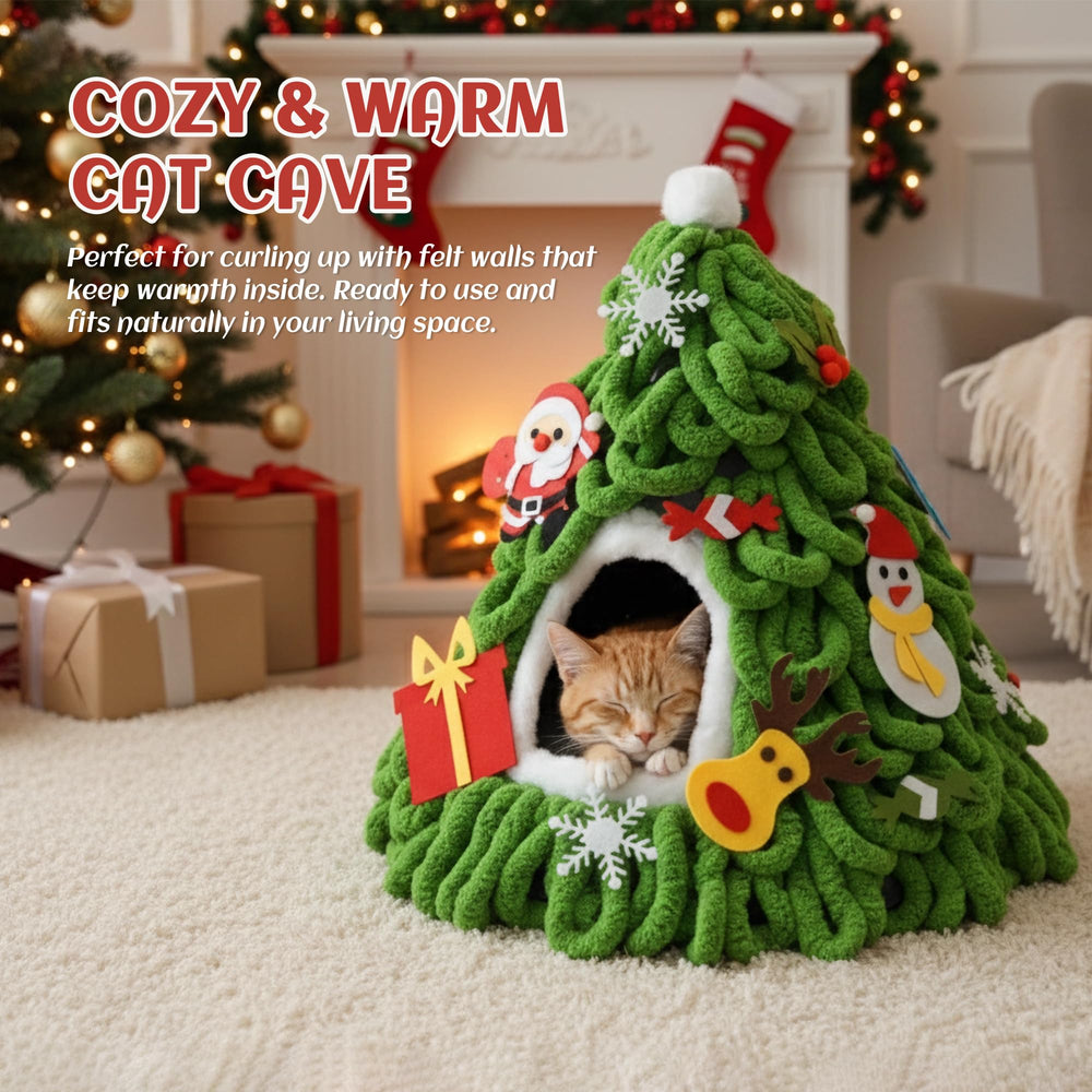 PETKARAY cat cave unpacked ready, quick setup and ready for use.