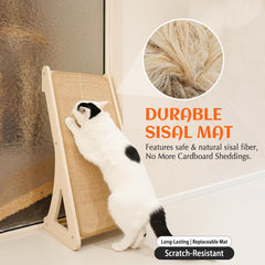 PETKARAY cat scratcher wall-mount setup demonstrates versatile placement to protect furniture.