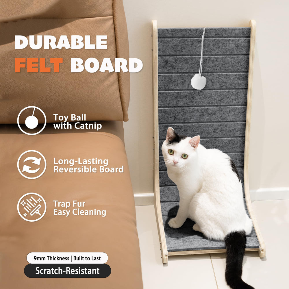 PETKARAY comfy high-density felt mat – gentle scratch surface that protects claws