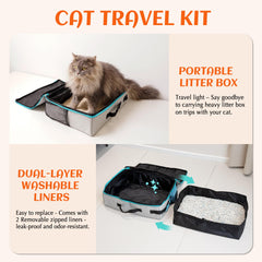 PETKARAY dual-layer liner design enables clean swaps during travel.