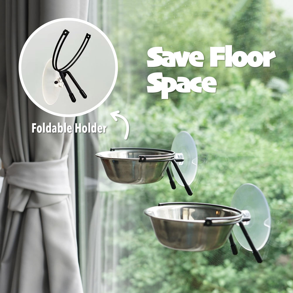 PETKARAY easy-mount suction cups attach firmly to smooth windows