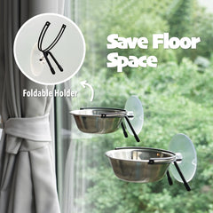 PETKARAY easy-mount suction cups attach firmly to smooth windows