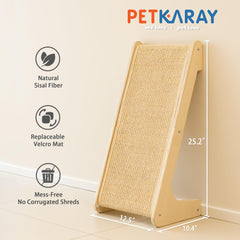 PETKARAY L Shape Cat Scratcher wooden base assembly in progress.