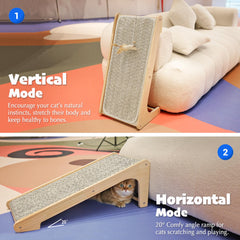PETKARAY sisal mat close-up highlights natural fibers loved by cats for healthy scratching