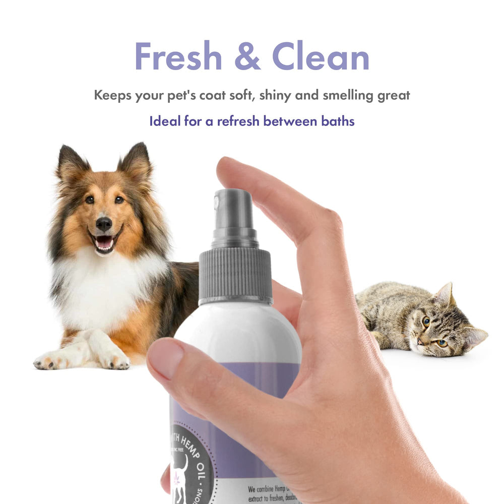 Petkin Hemp Fragrance coat close-up – helps keep coats soft and smelling fresh.