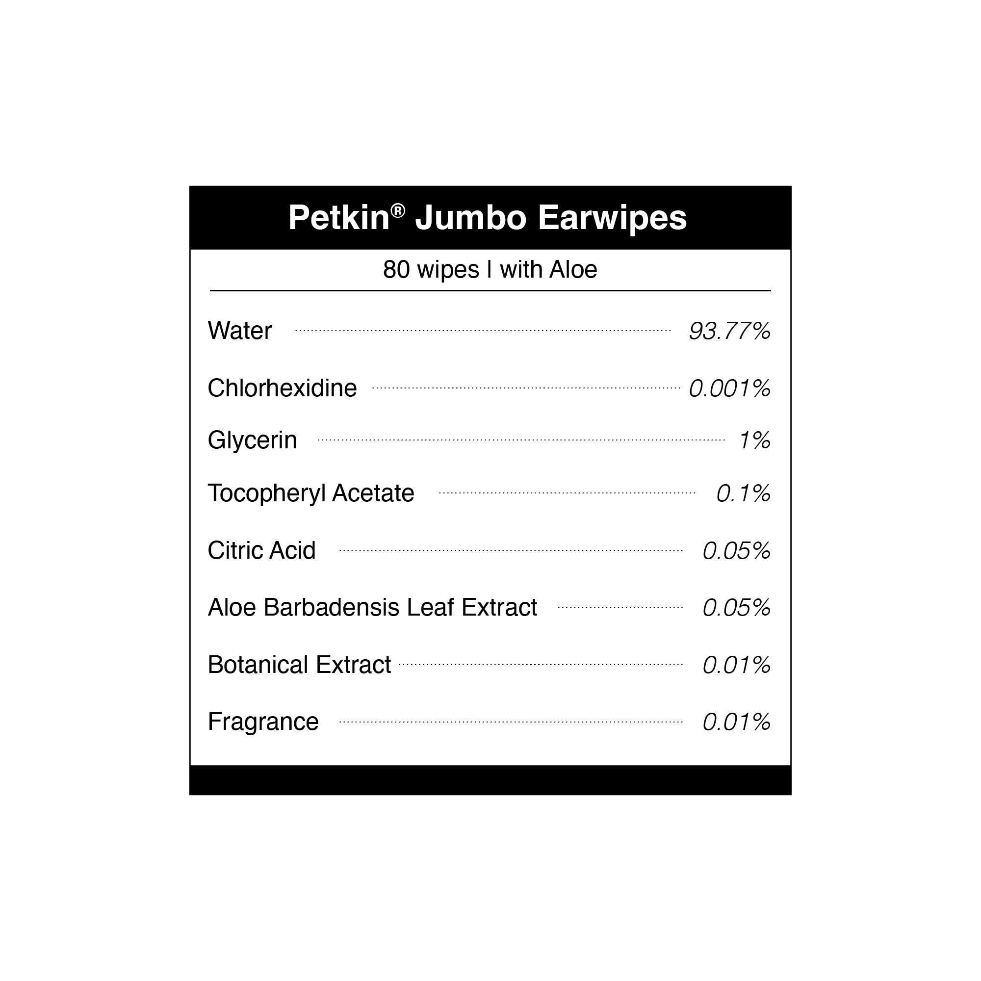 Petkin Jumbo Ear Wipes travel-friendly packaging ready for outings