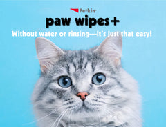 Petkin Paw Wipes demonstrates cleaning a dirty paw after outdoor play