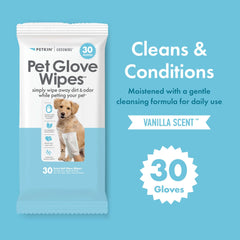 Petkin Pet Glove Wipes for eye area: soft, no-rinse wipe.