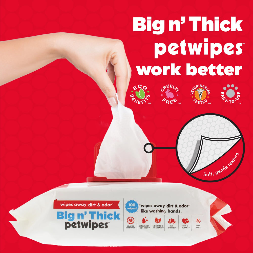 Petkin Pet Wipes used on dogs for paws after muddy walks.