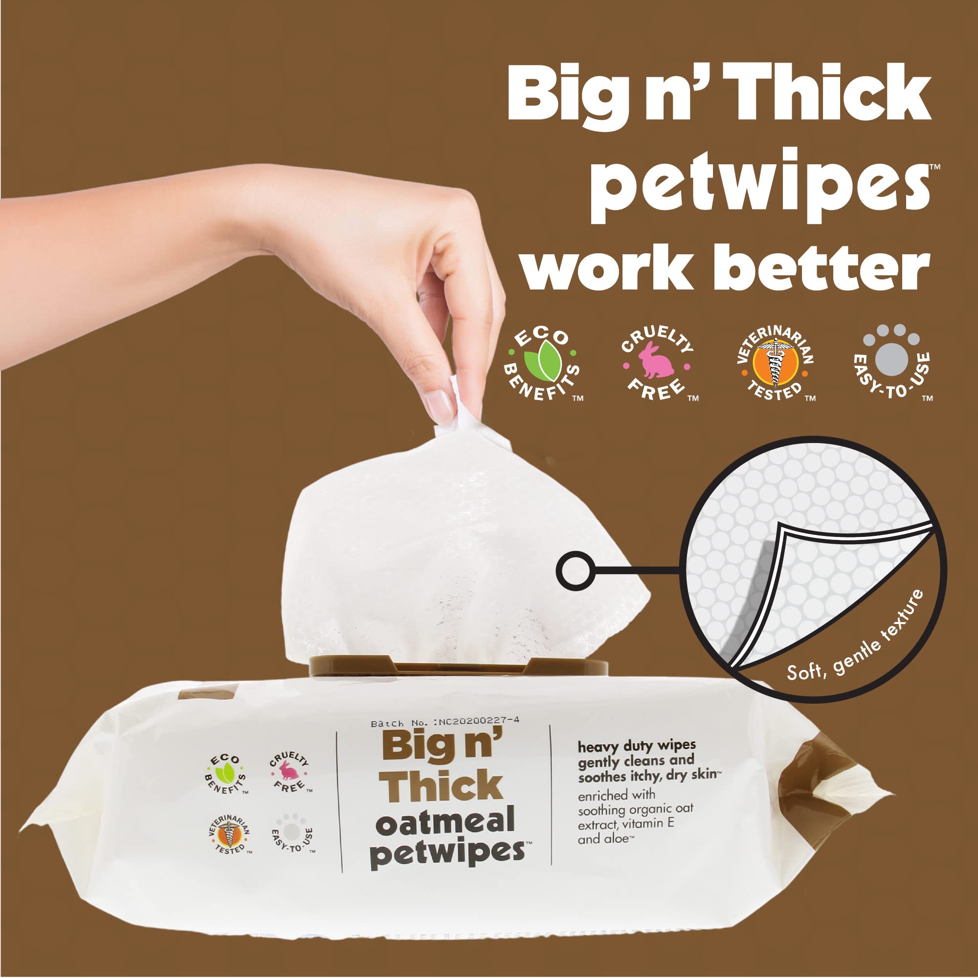 Petkin Pet Wipes used on a dog's paw after a muddy walk