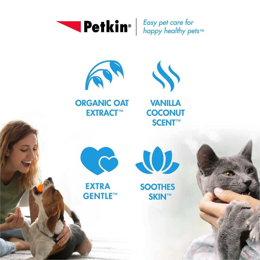 Petkin Pet Wipes large pack: paw wipes after muddy walks