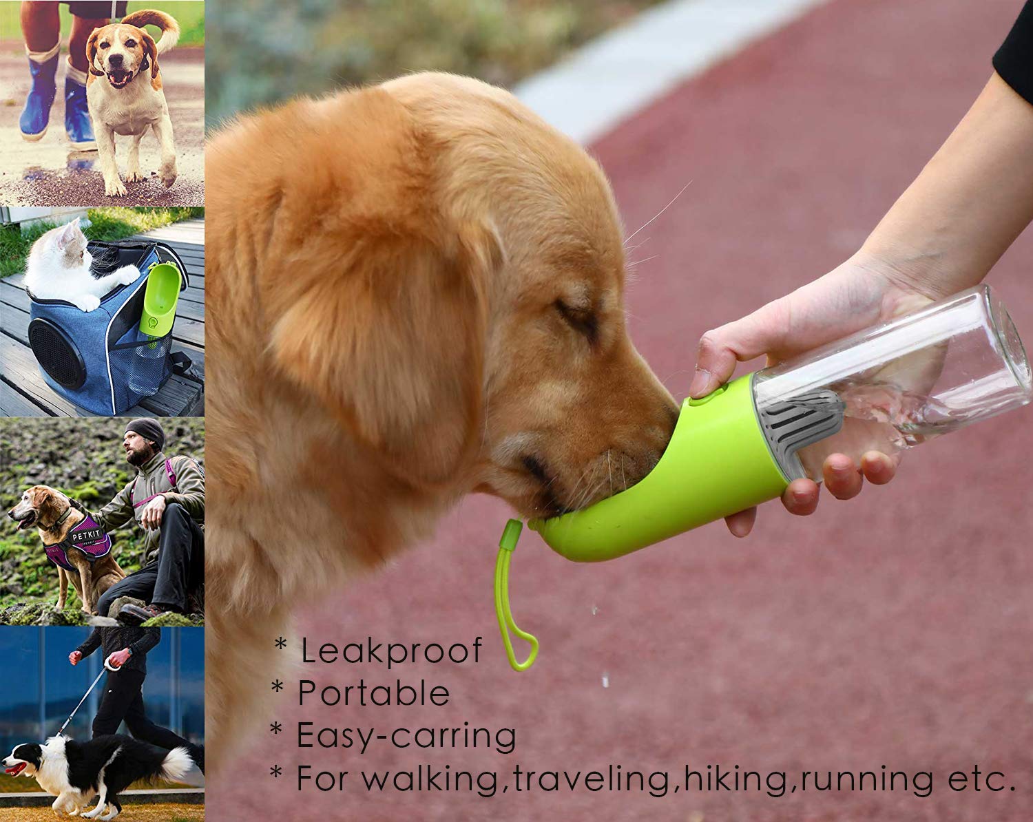 PETKIT 400ml capacity ready for outdoor walks or hikes.