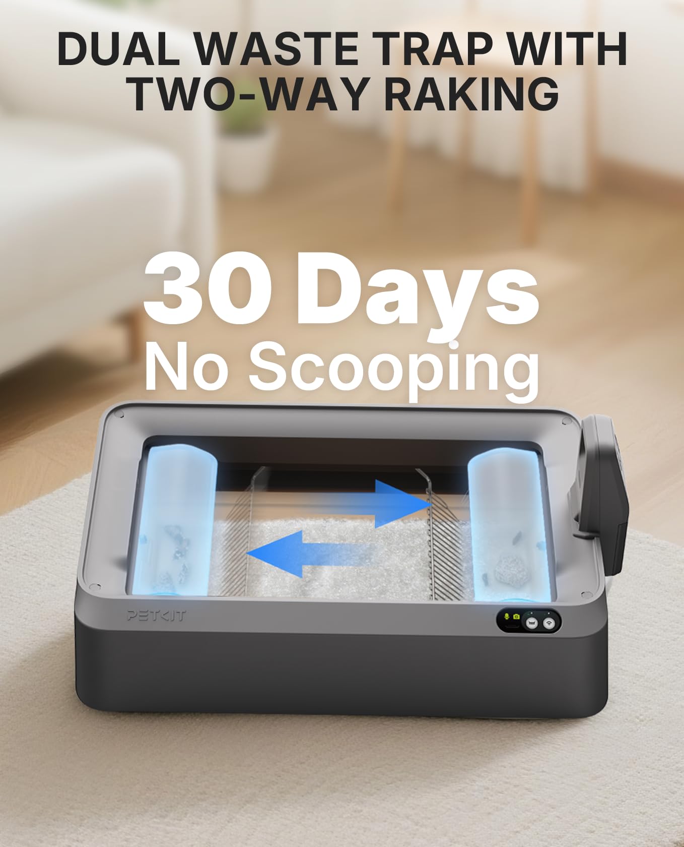 PETKIT AI Camera Live Stream showcasing constant monitoring and alerts.