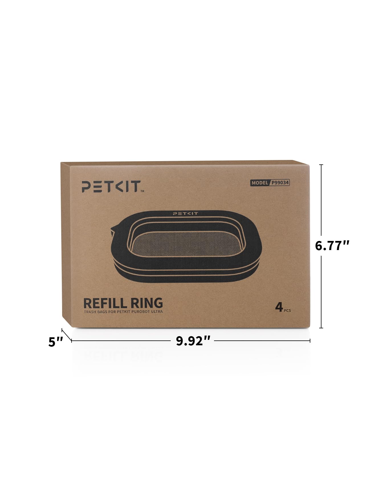 PETKIT app notification for refill reminders and maintenance.