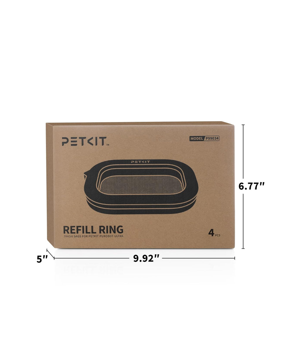 PETKIT app notification for refill reminders and maintenance.