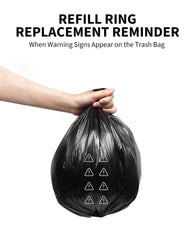 PETKIT auto-packing system close-up with refill ring and waste bin.