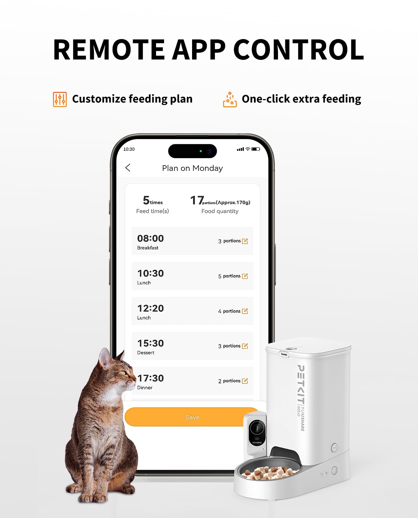 PETKIT meal call feature reminders mealtime to pets