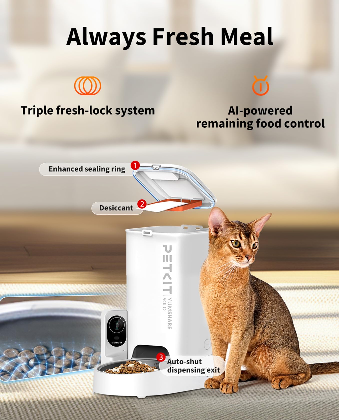 PETKIT two-way audio allows real-time pet conversation