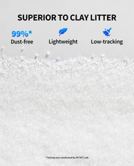 PETKIT Crystal Litter open-top design with dual waste trap and two-way rake