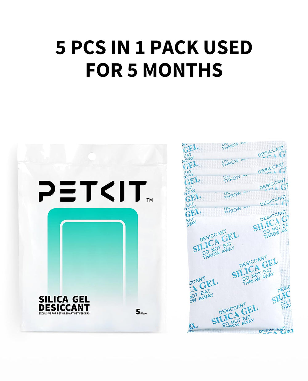 PETKIT desiccant bags odorless design preserves food aroma.