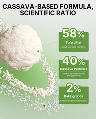 PETKIT dust-free formula with large granules minimizes tracking