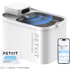 PETKIT EVERSWEET MAX front view showing cordless placement for flexible room use