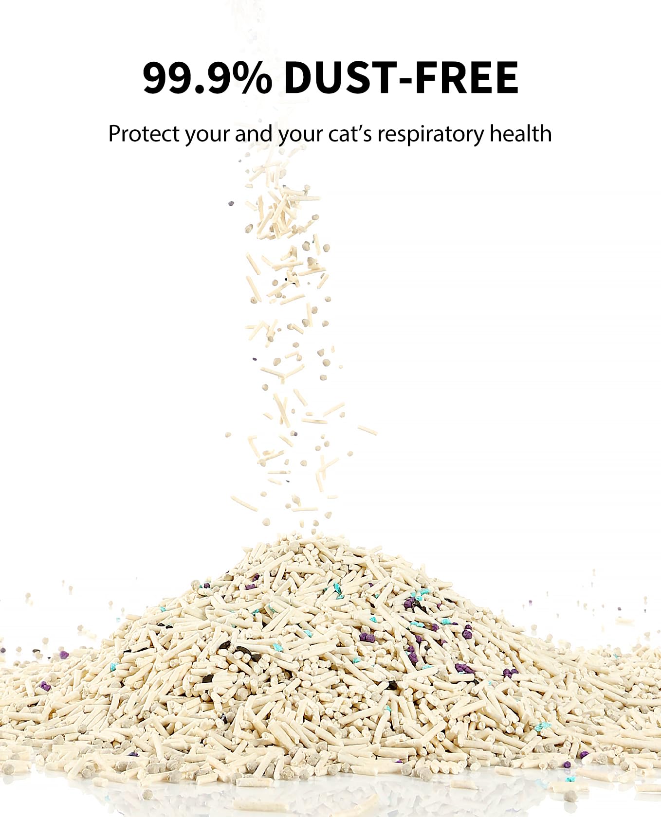 PETKIT flushable, water-dissolvable litter for convenient disposal