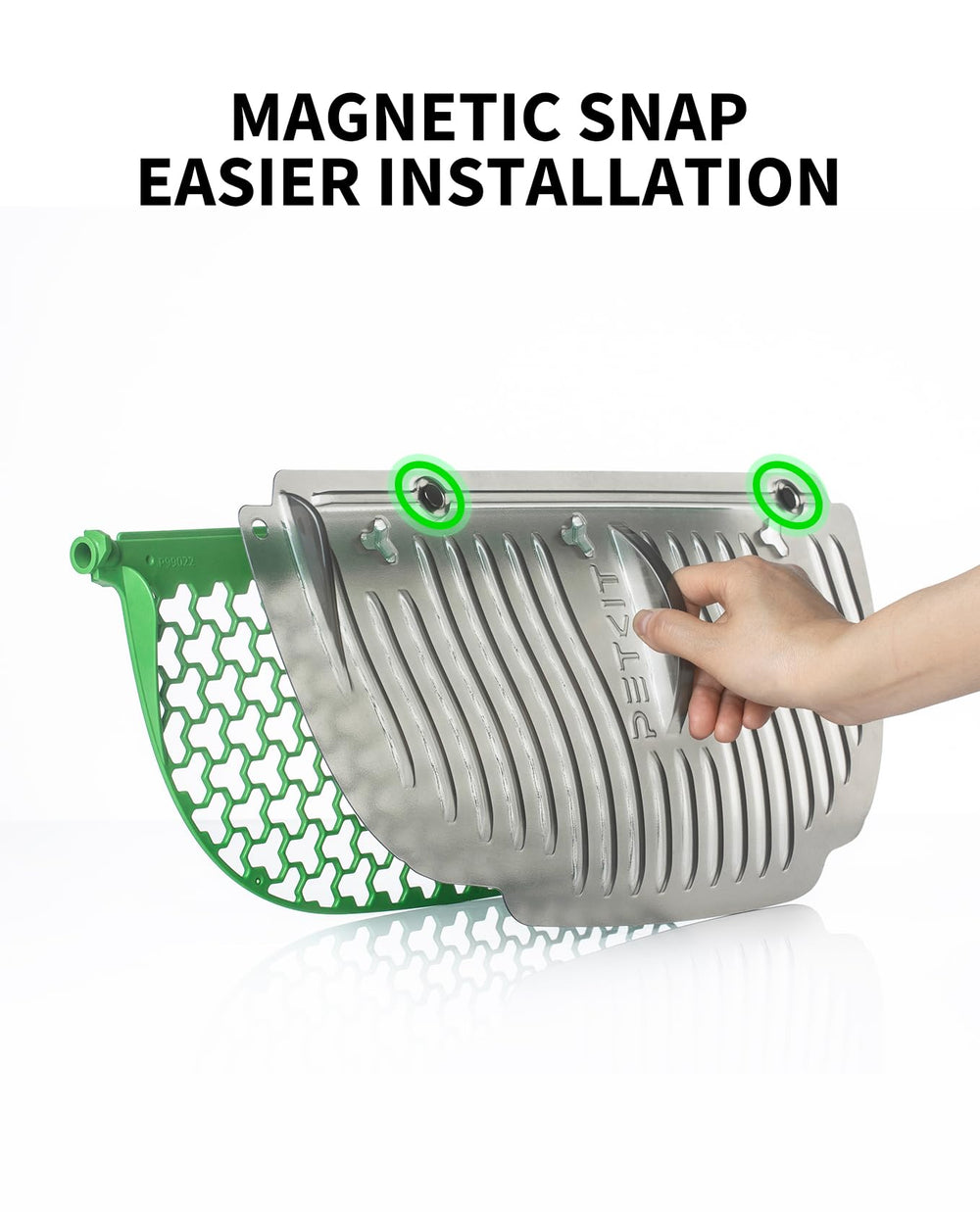 PETKIT Litter Sifter in action highlights quick separation of waste from clean litter