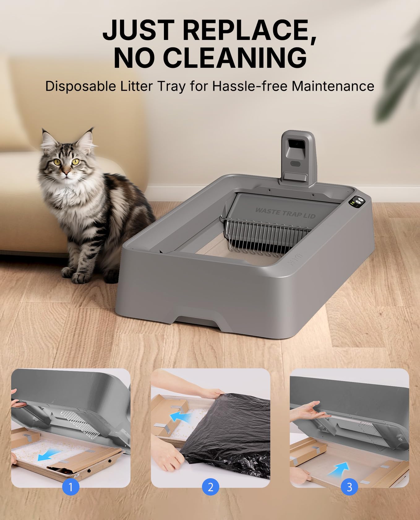 PETKIT Loose Stool Detection signals early warnings to prevent mess.