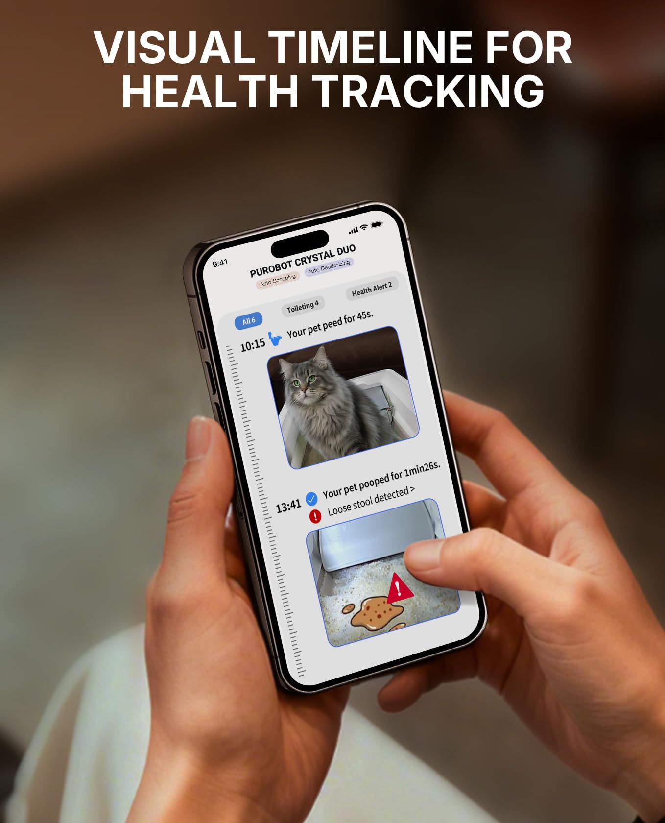 PETKIT Low Entry Design enables comfortable access for larger cats.