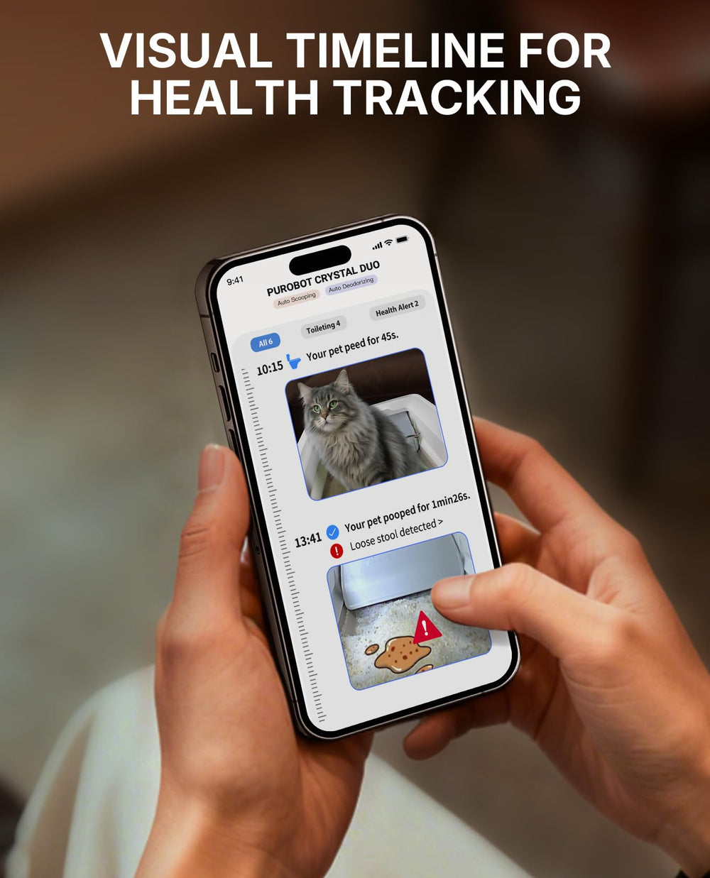 PETKIT Low Entry Design enables comfortable access for larger cats.