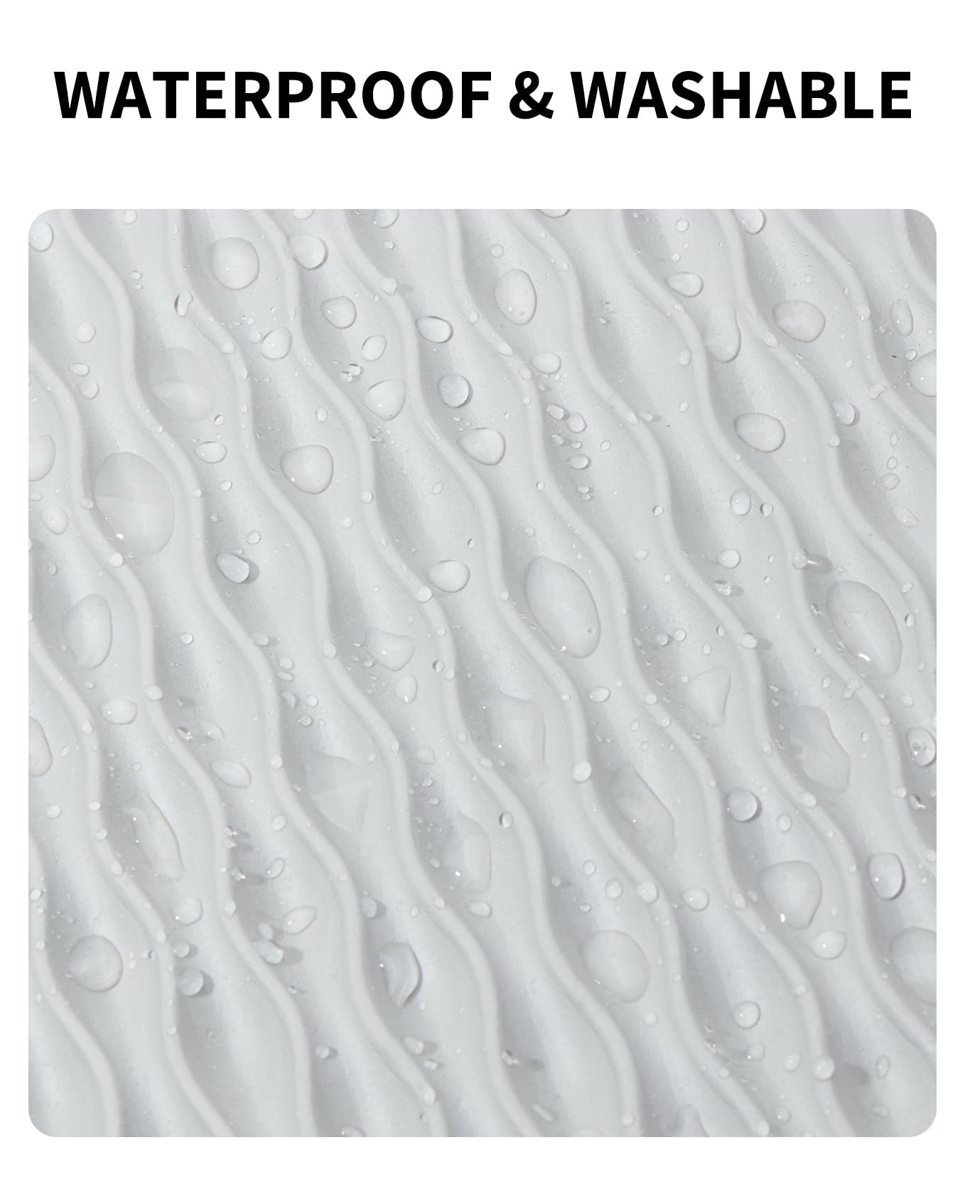 PETKIT mat gray waterproof surface protects floors from spills.