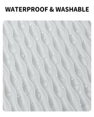 PETKIT mat gray waterproof surface protects floors from spills.