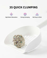 PETKIT Mixed Cat Litter dust-free design highlights cleaner air and less tracking