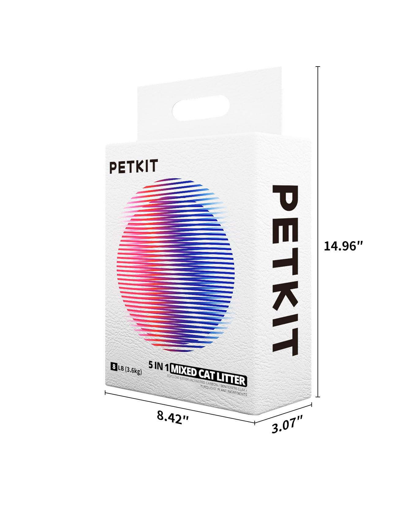 PETKIT Mixed Cat Litter multi-cat-use illustrates low-dust and low-tracking benefits