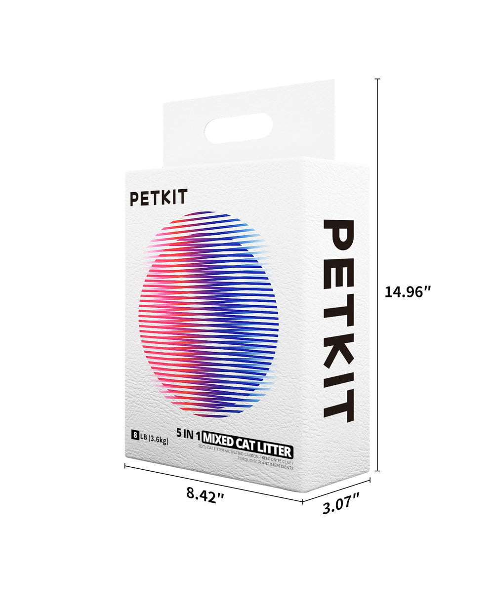 PETKIT Mixed Cat Litter multi-cat-use illustrates low-dust and low-tracking benefits