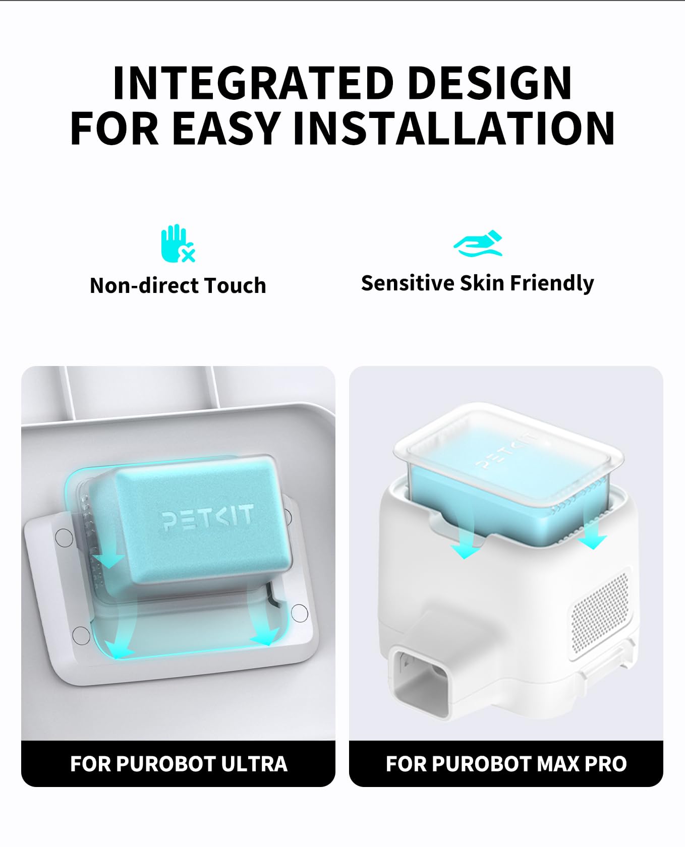 PETKIT N60 for Crystal Duo self-cleaning tray odor control.