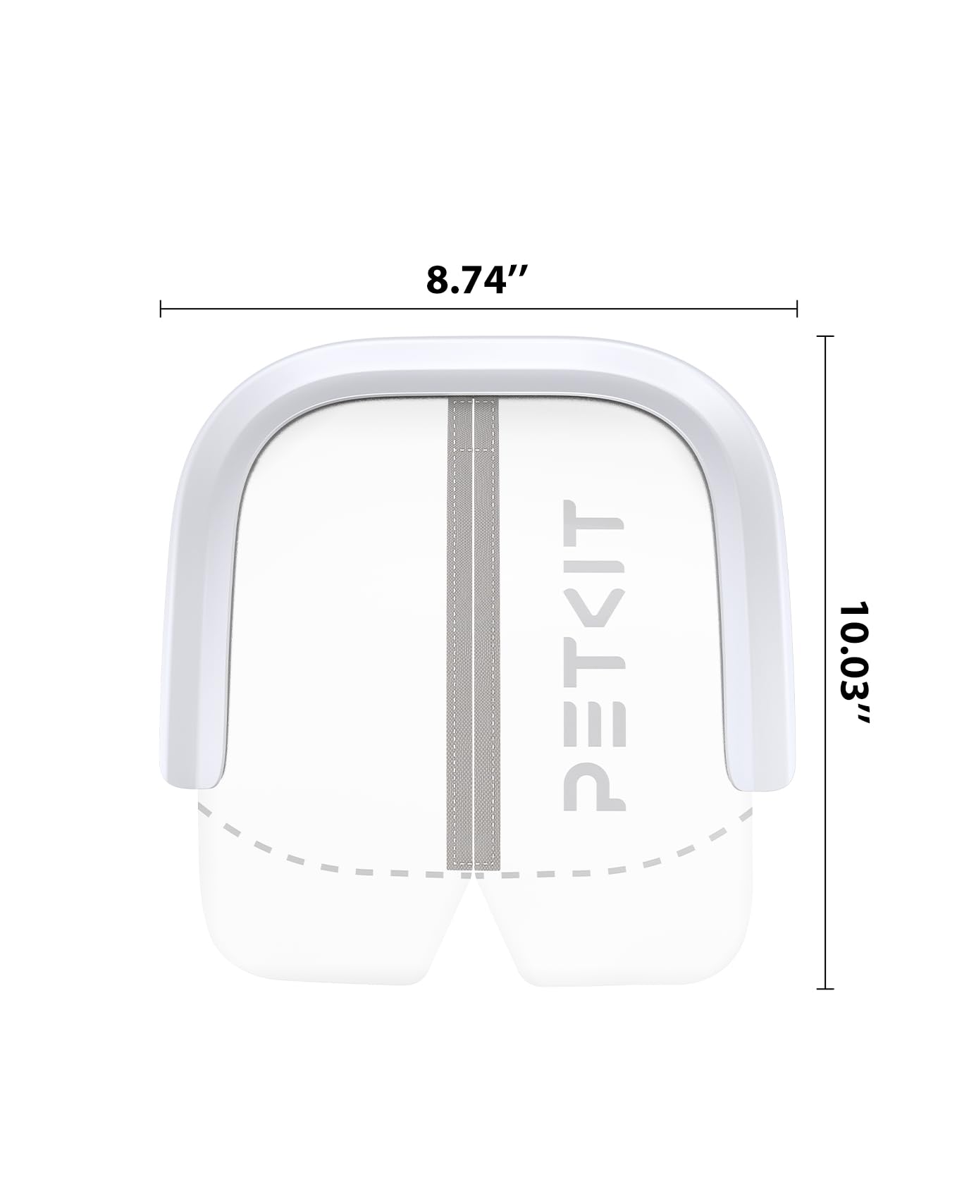 PETKIT PURA MAX fence cutline enables custom sizing for perfect fit